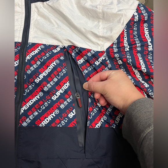 NWT - Superdry Men’s Tech Logo Print Wind Attacker Jacket - Size XXL - Picture 6 of 16